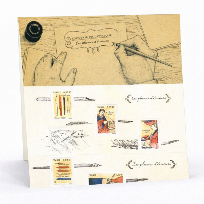 Blocs souvenirs N°130 Les plumes d'écriture neuf**.