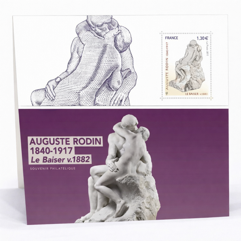 Bloc souvenir N°137 Rodin - Le Baiser neuf**.