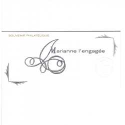 Blocs souvenirs N°145 Marianne l'engagée neuf**.