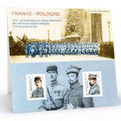 Bloc souvenir N°151 France-Pologne neuf**.