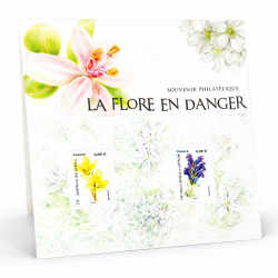 Blocs souvenirs N°155 La flore en danger neuf**.