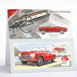 Bloc souvenir N°186 Peugeot 204 Cabriolet neuf**.
