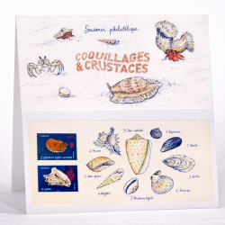 Blocs souvenirs N°190 Coquillages et Crustacés neuf**.