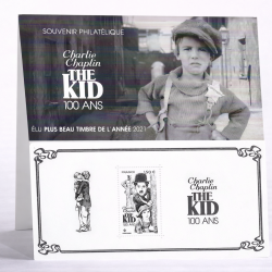 Bloc souvenir N°198 Charlie Chaplin The Kid - 100 ans neuf**.