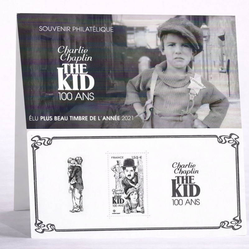Bloc souvenir N°198 Charlie Chaplin The Kid - 100 ans neuf**.