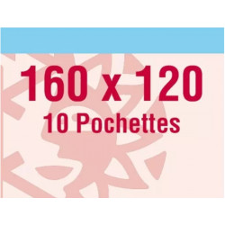 Pochettes 160 x 120 mm pour blocs de timbres divers.