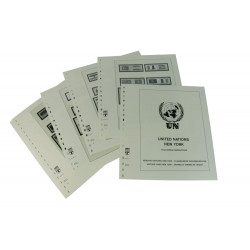 Feuilles préimprimées Lindner-T Nations Unies New York Petits Blocs 2022-2024.