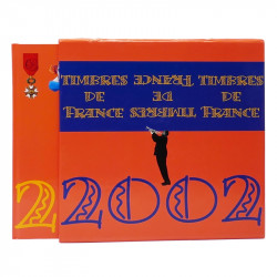 Livre des timbres de France de l'année 2002.
