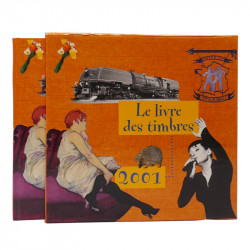 Livre des timbres de France de l'année 2001.