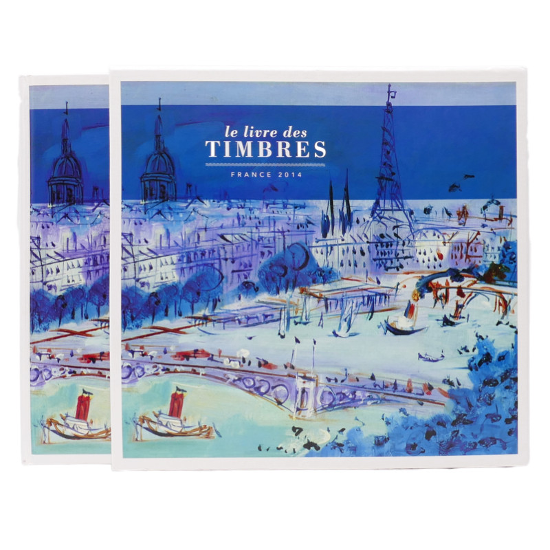 Livre des timbres de France de l'année 2014.