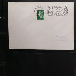 Collection Marcophilie flammes moderne d'Alsace en un album.