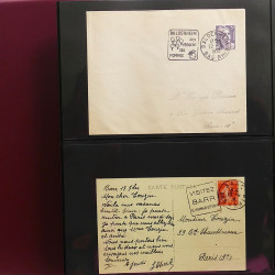 Collection Marcophilie flammes moderne d'Alsace en un album.