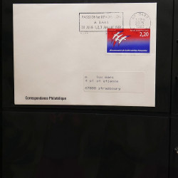 Collection Marcophilie flammes moderne d'Alsace en un album.