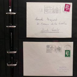 Collection Marcophilie flammes moderne d'Alsace en un album.