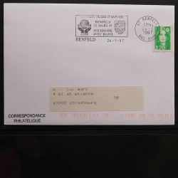 Collection Marcophilie flammes moderne d'Alsace en un album.