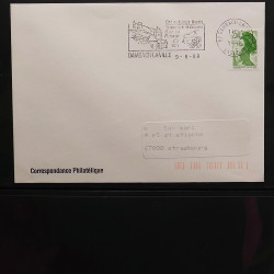 Collection Marcophilie flammes moderne d'Alsace en un album.