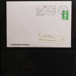 Collection Marcophilie flammes moderne d'Alsace en un album.