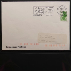 Collection Marcophilie flammes moderne d'Alsace en un album.