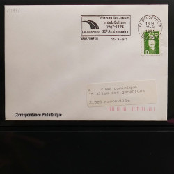 Collection Marcophilie flammes moderne d'Alsace en un album.