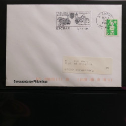 Collection Marcophilie flammes moderne d'Alsace en un album.