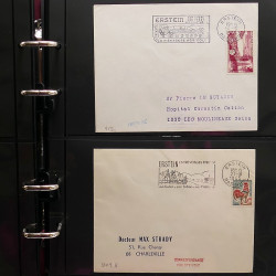 Collection Marcophilie flammes moderne d'Alsace en un album.