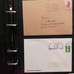 Collection Marcophilie flammes moderne d'Alsace en un album.