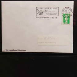 Collection Marcophilie flammes moderne d'Alsace en un album.