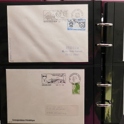 Collection Marcophilie flammes moderne d'Alsace en un album.