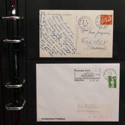 Collection Marcophilie flammes moderne d'Alsace en un album.