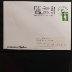 Collection Marcophilie flammes moderne d'Alsace en un album.