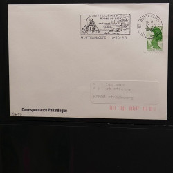 Collection Marcophilie flammes moderne d'Alsace en un album.