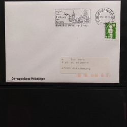 Collection Marcophilie flammes moderne d'Alsace en un album.