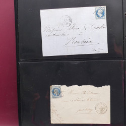 Collection Marcophilie Strasbourg et Alsace classique en un album.