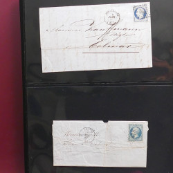 Collection Marcophilie Strasbourg et Alsace classique en un album.