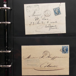 Collection Marcophilie Strasbourg et Alsace classique en un album.