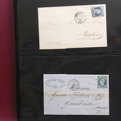 Collection Marcophilie Strasbourg et Alsace classique en un album.