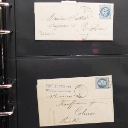 Collection Marcophilie Strasbourg et Alsace classique en un album.