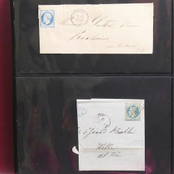 Collection Marcophilie Strasbourg et Alsace classique en un album.