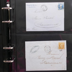 Collection Marcophilie Strasbourg et Alsace classique en un album.