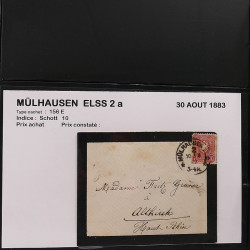 Collection Marcophilie Strasbourg et Alsace classique en un album.