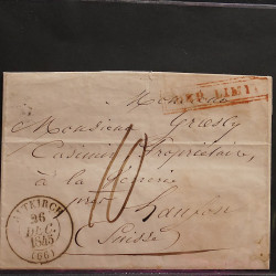 Collection Marcophilie d'Alsace classique 1809-1945 en un album.