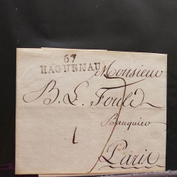 Collection Marcophilie d'Alsace classique 1809-1945 en un album.