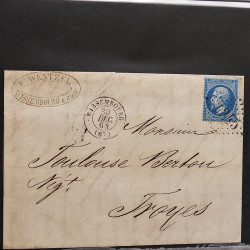 Collection Marcophilie d'Alsace classique 1809-1945 en un album.