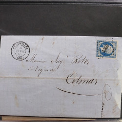 Collection Marcophilie d'Alsace classique 1809-1945 en un album.