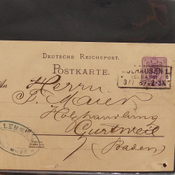 Collection Marcophilie d'Alsace classique 1809-1945 en un album.