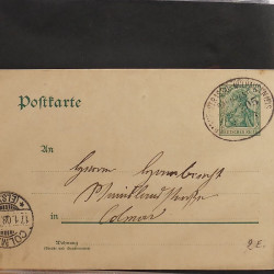 Collection Marcophilie d'Alsace classique 1809-1945 en un album.