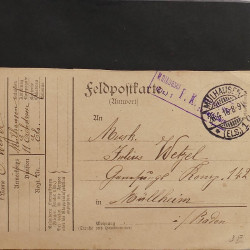 Collection Marcophilie d'Alsace classique 1809-1945 en un album.