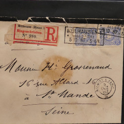 Collection Marcophilie d'Alsace classique 1809-1945 en un album.