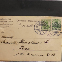 Collection Marcophilie d'Alsace classique 1809-1945 en un album.