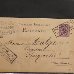 Collection Marcophilie d'Alsace classique 1809-1945 en un album.